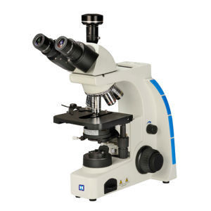 Microscópio metalúrgico ereto de Trinocular do laboratório LM-302 com corrediça do analisador